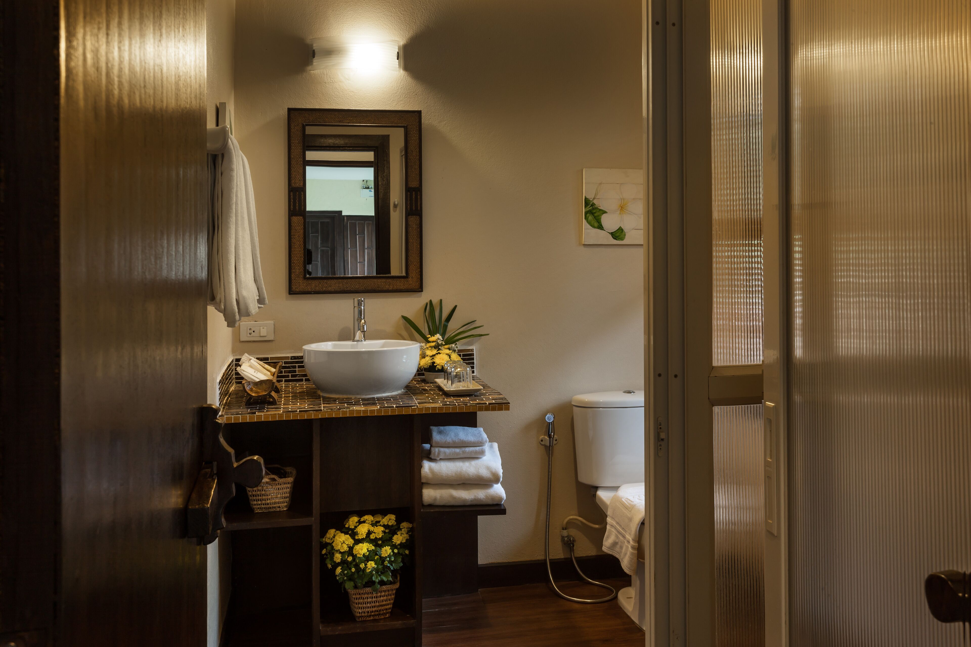 family room 1 double or 2 twin beds,garden view(new) | bathroom | free toiletries, hair dryer, slippers, towels