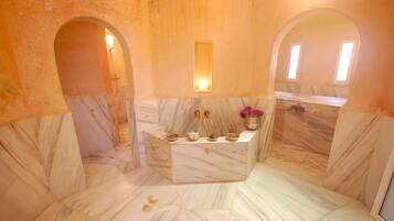 Sauna, steam room, Turkish bath, body treatments, body wraps