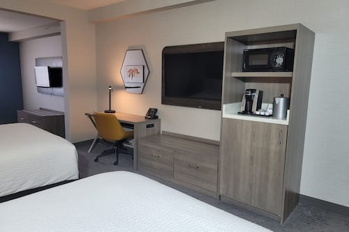 In-room safe, desk, blackout curtains, iron/ironing board
