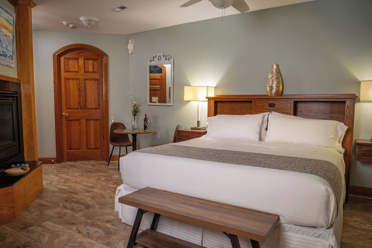 Premium bedding, down duvets, memory-foam beds, in-room safe