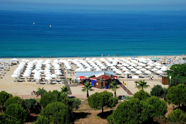 Beach nearby, beach volleyball