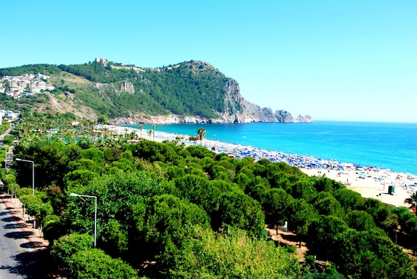Beach nearby, beach volleyball