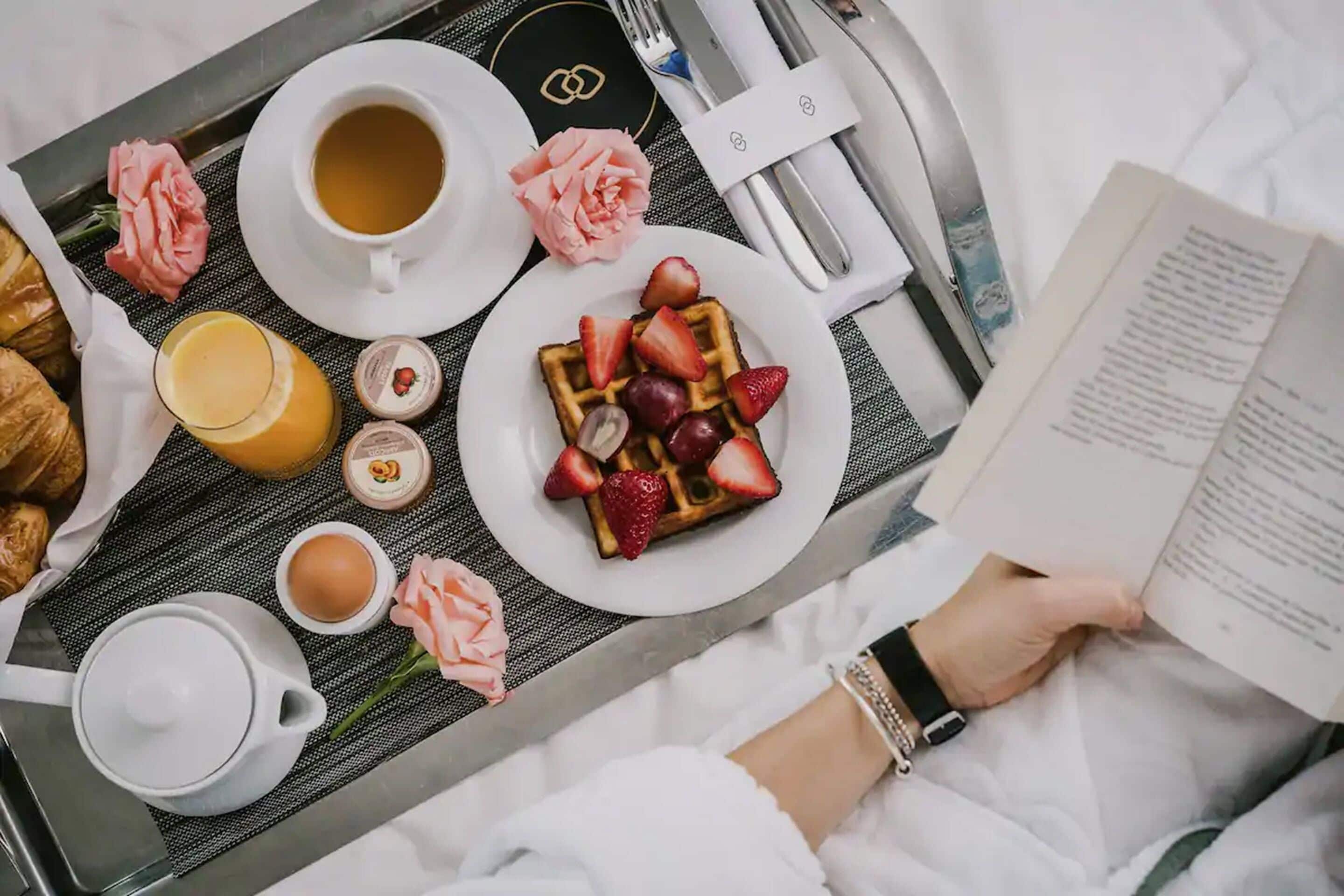 daily buffet breakfast (nzd 52 per person)