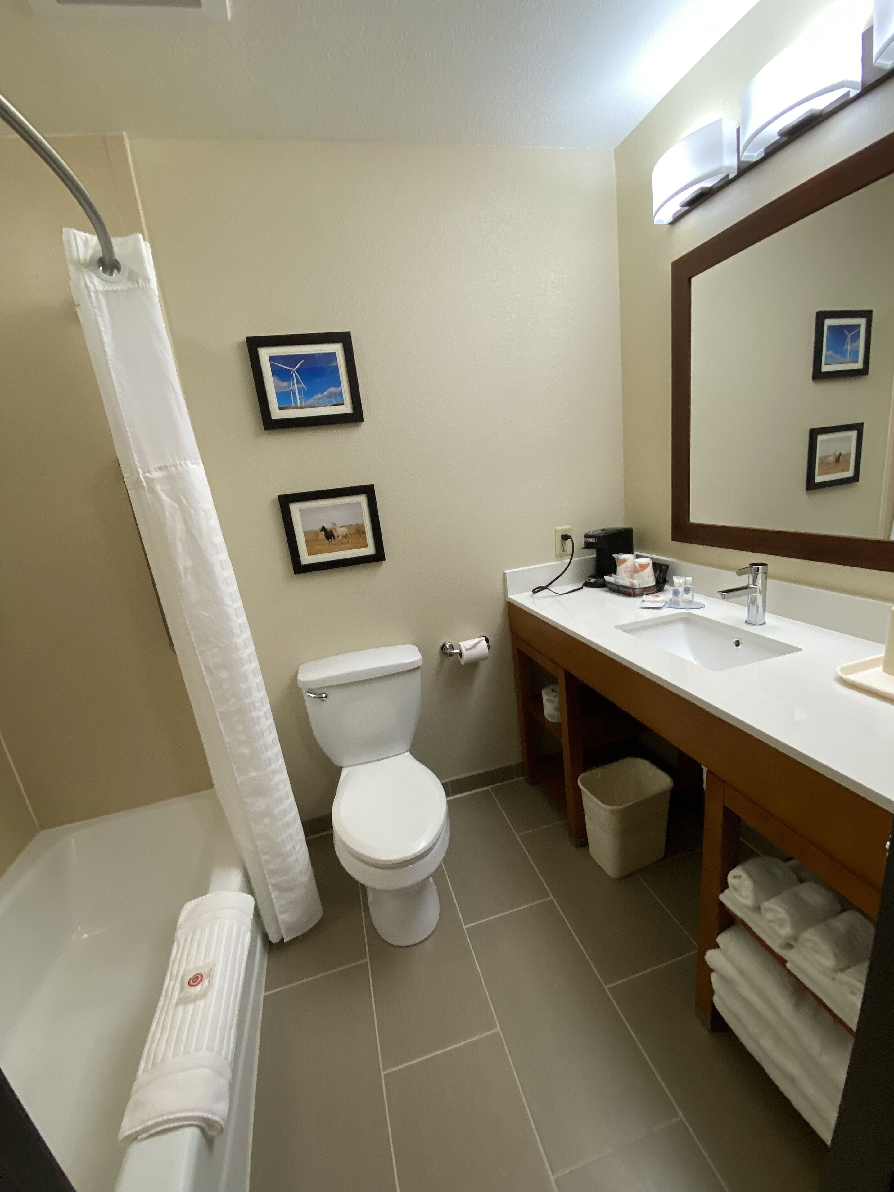 suite, multiple beds, non smoking | bathroom | hair dryer, towels