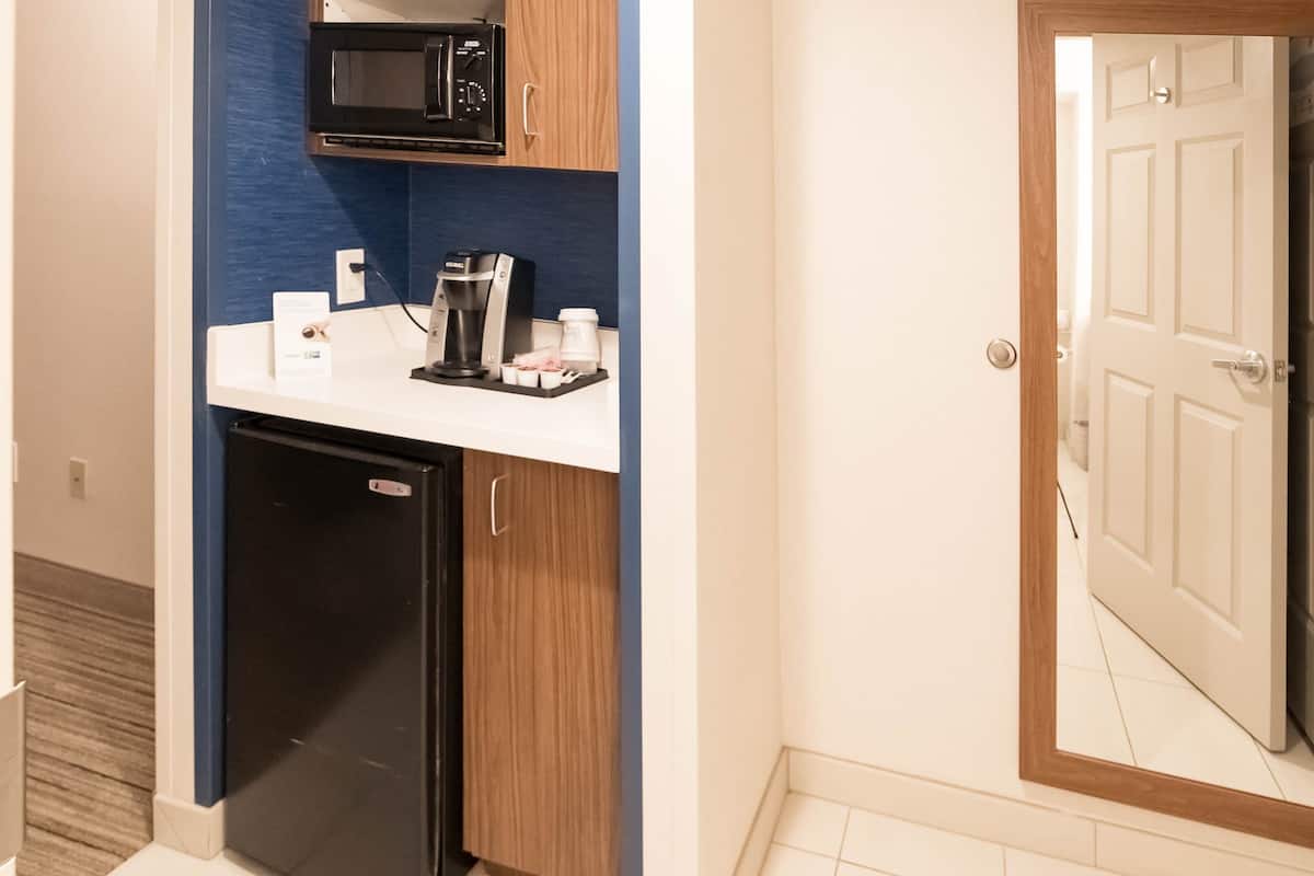 suite, 1 king bed with sofa bed | in-room safe, desk, iron/ironing board, free cots/infant beds