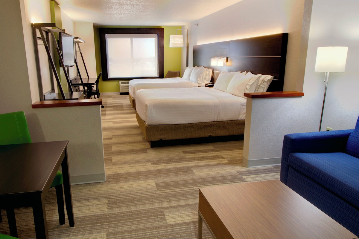 Suite, 2 Queen Beds | In-room safe, desk, iron/ironing board, cribs/infant beds