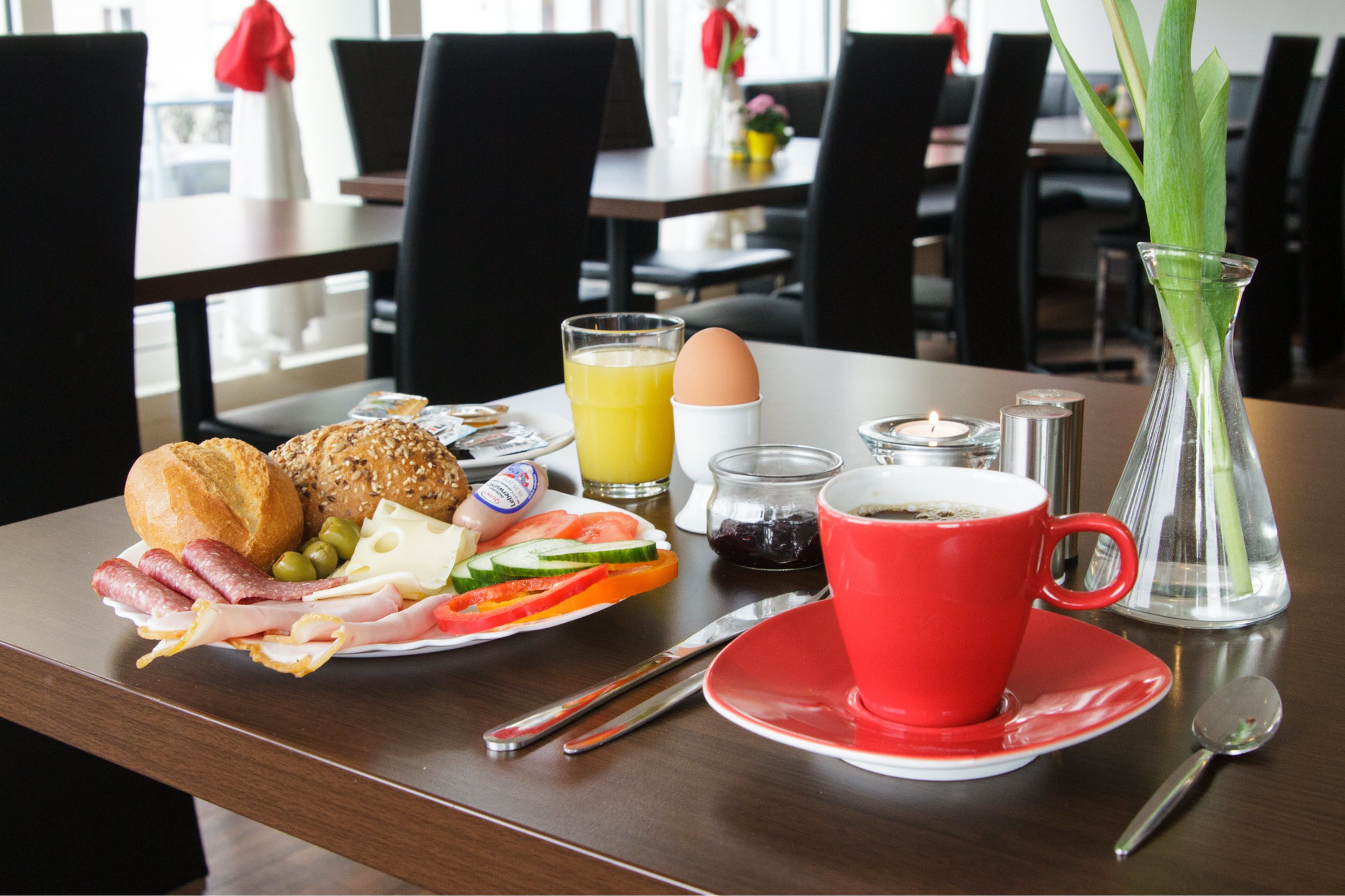 Daily buffet breakfast (EUR 12 per person)