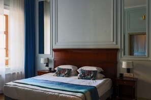 Suite (Leopolis) | Sengetøy av topp kvalitet, senger med Select Comfort-madrass og minibar