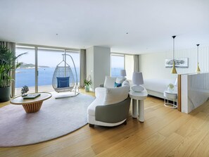 Premium bedding, down comforters, memory foam beds, minibar