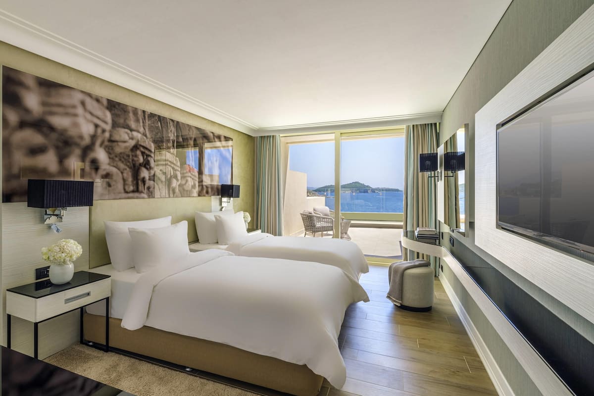 Superior-Zweibettzimmer, 2Â Einzelbetten, Meerblick