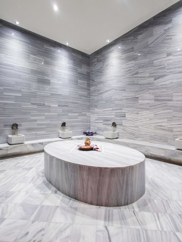 Couples treatment rooms, sauna, steam room, Turkish bath