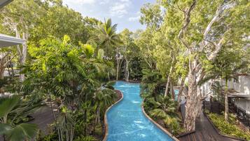 Outdoor pool, open 7 AM to 9 PM, sun loungers