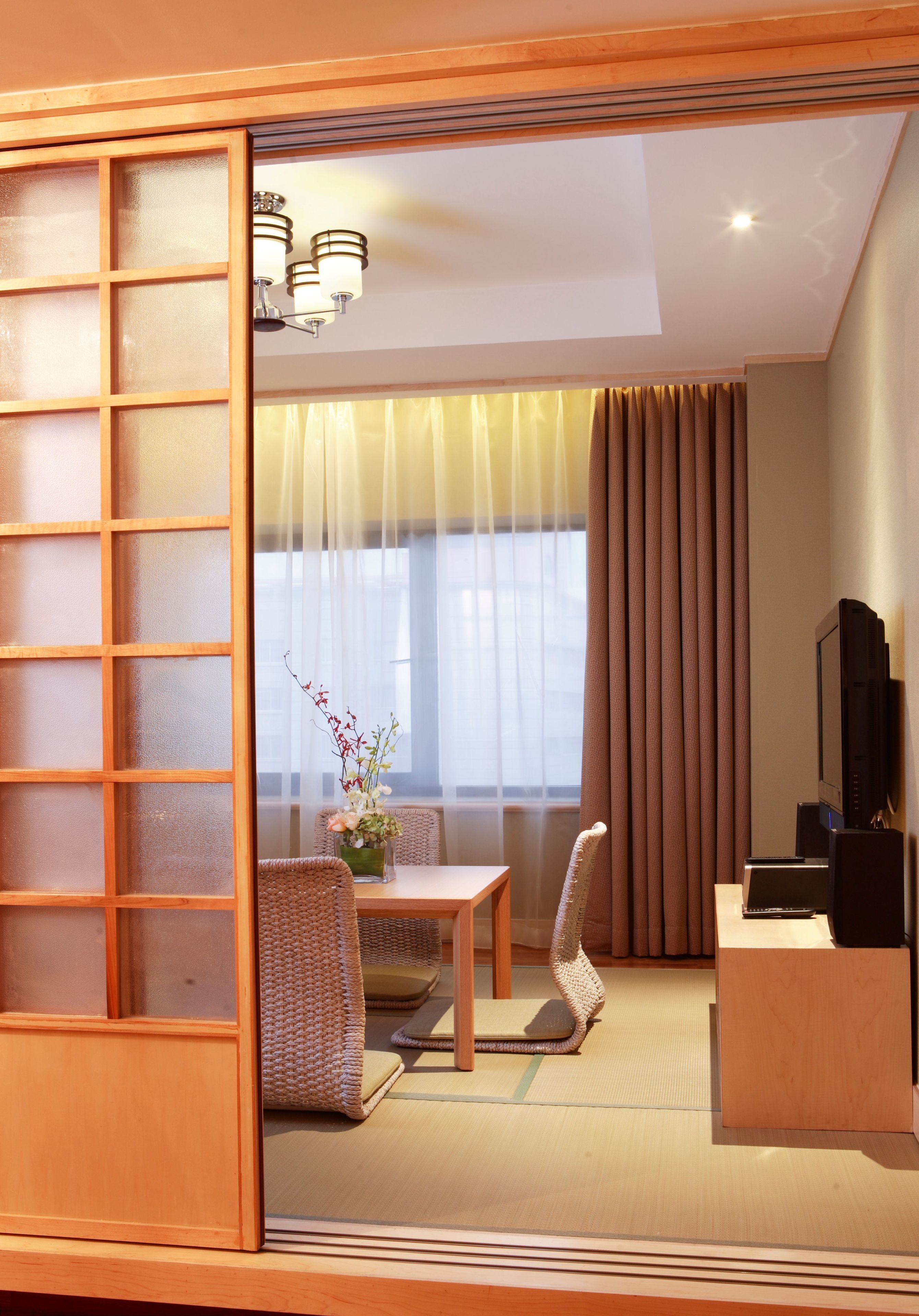 grand noble suite | living room | lcd tv, ipod dock