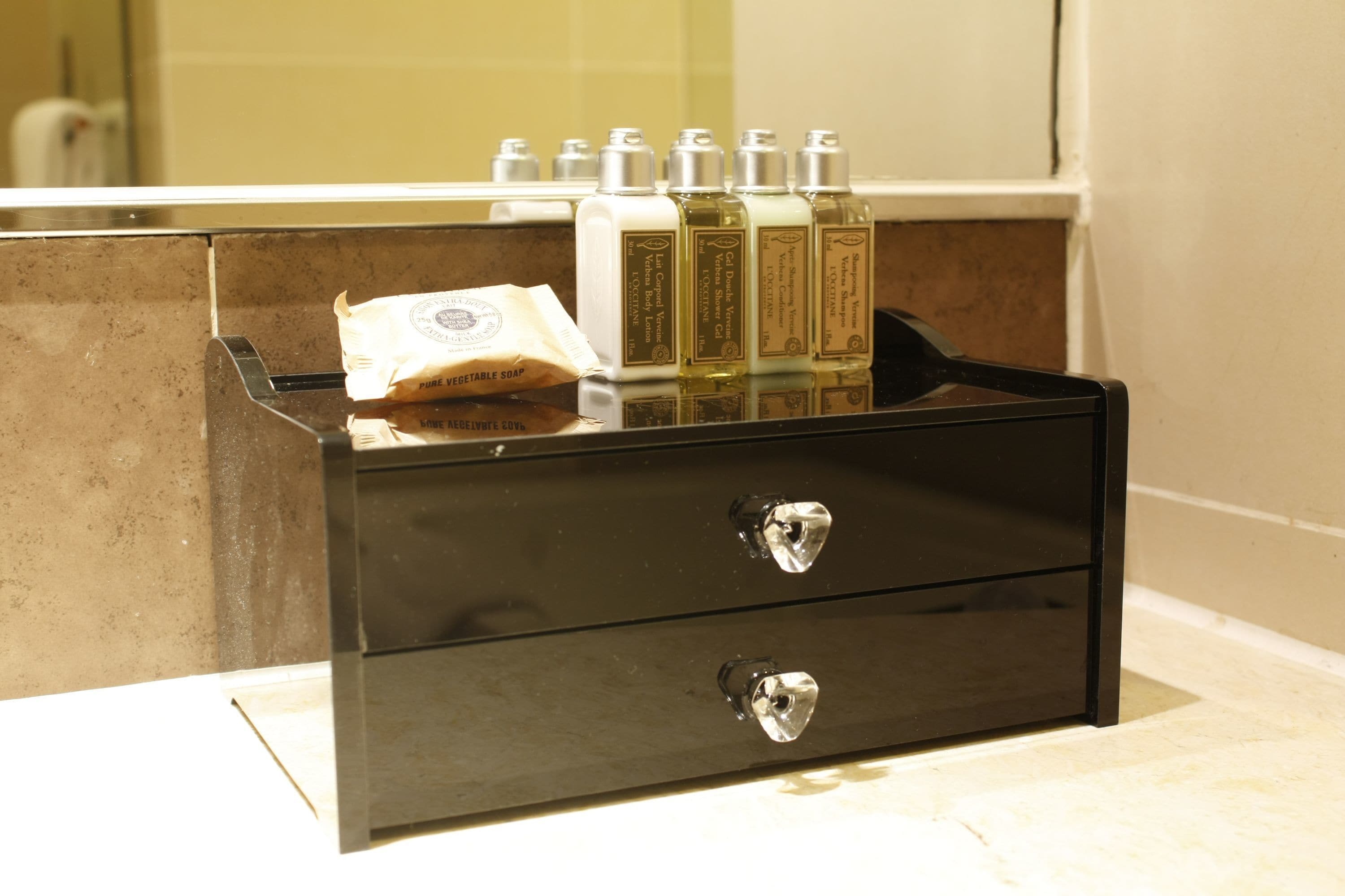 shower, rainfall showerhead, hair dryer, bathrobes