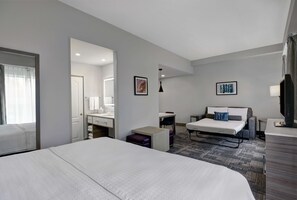 Studiosuite, 1 King-Bett, Nichtraucher | Hochwertige Bettwaren, Zimmersafe, schallisolierte Zimmer