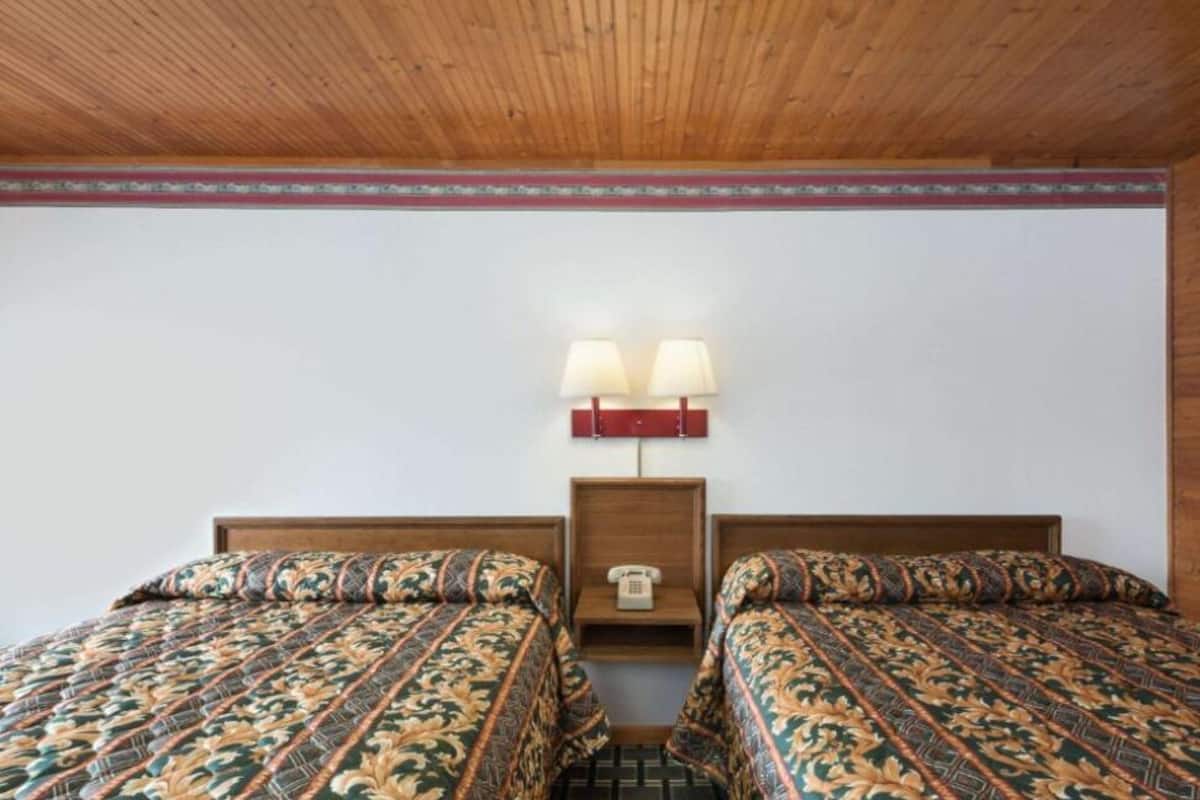 Room, 2 Double Beds, Non Smoking | Desk, blackout drapes, iron/ironing board (on request), WiFi (free)