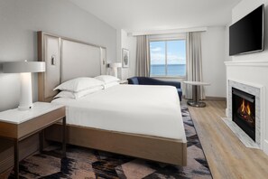 Premium bedding, desk, blackout curtains, iron/ironing board