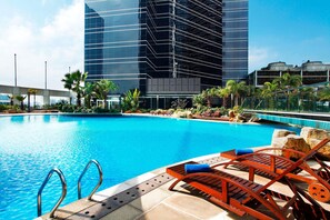 Indoor pool, seasonal outdoor pool