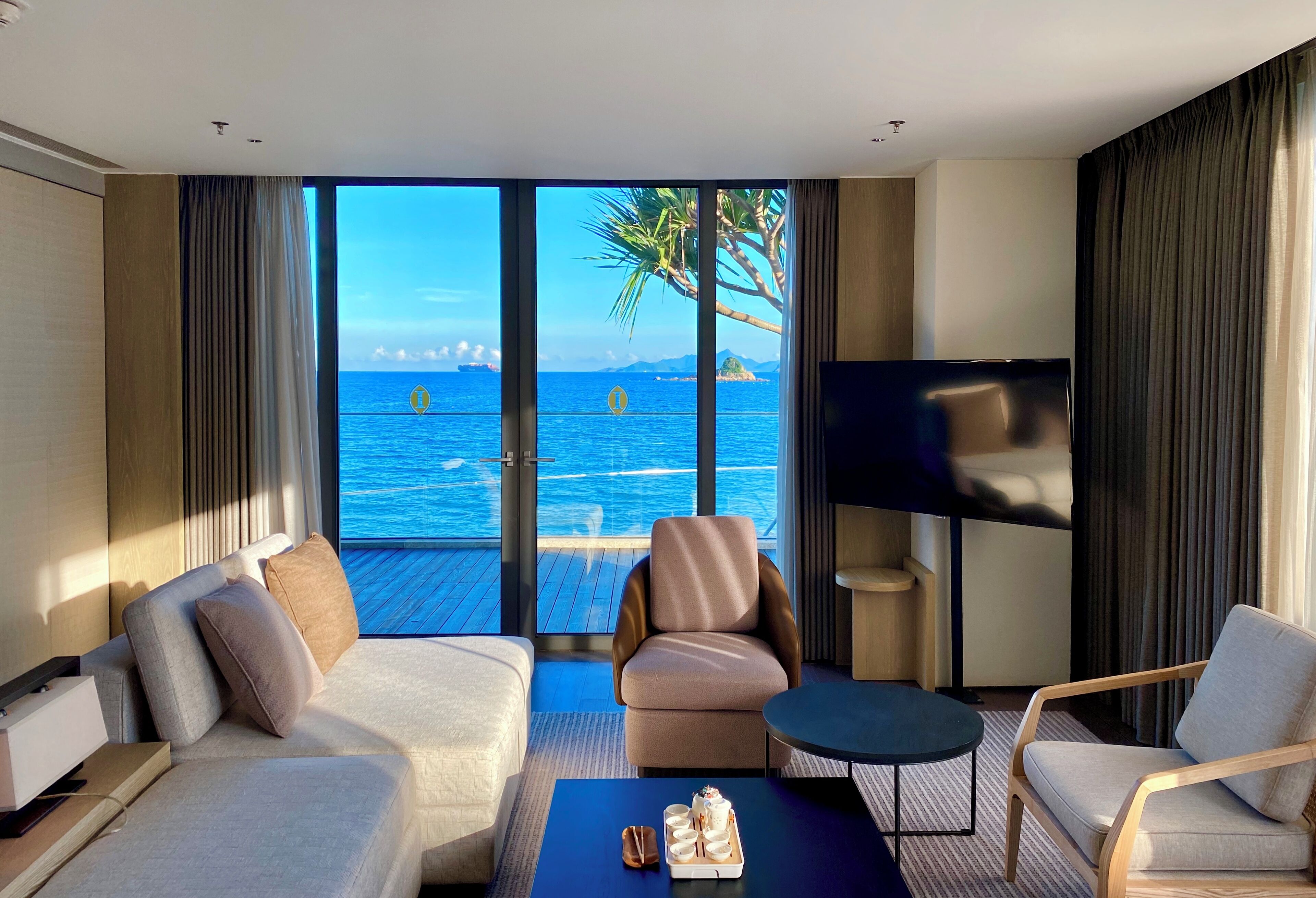classic room, 1 king bed, club lounge access, ocean view (high floor) | view from room