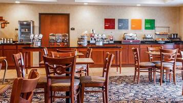 Free daily buffet breakfast