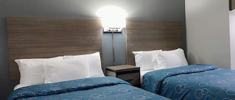 Deluxe Room, 2 Double Beds, Non Smoking | 1 bedroom, desk, blackout drapes, iron/ironing board