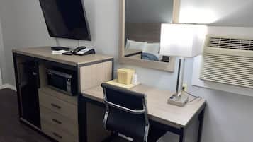 Deluxe Room, 2 Queen Beds, Non Smoking | 1 bedroom, desk, blackout drapes, iron/ironing board