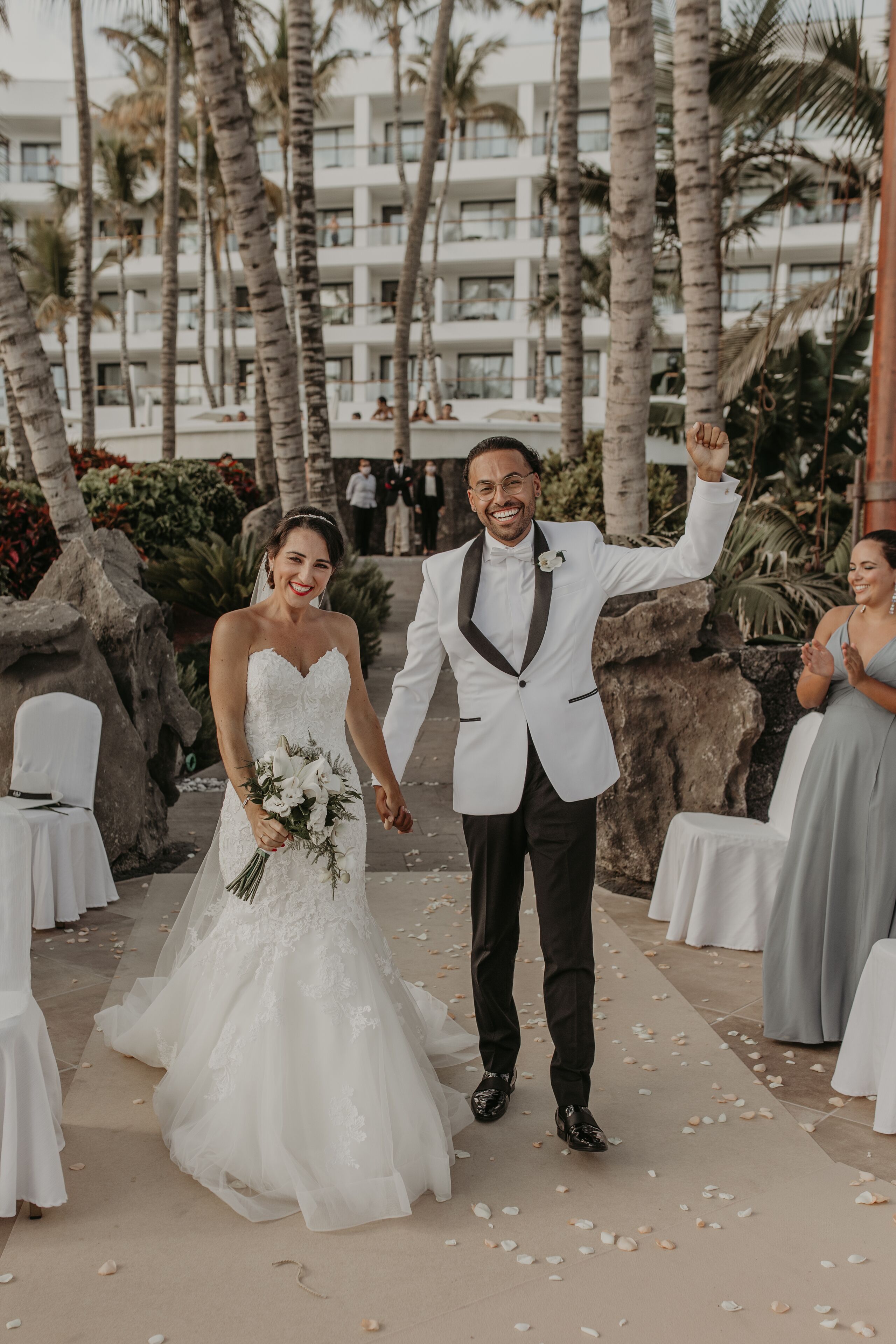 outdoor wedding area