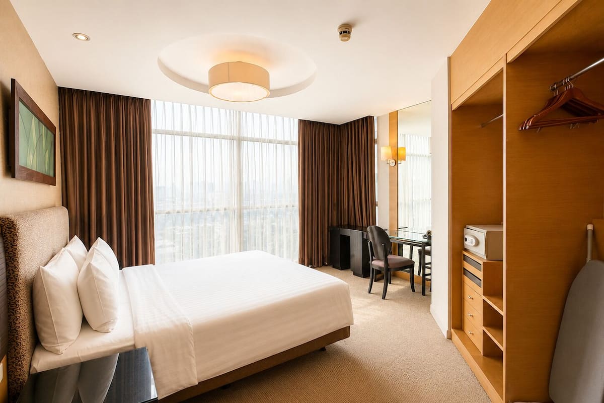 Two Bedroom Premier Suite | Tallelokero huoneessa, työpöytä, silitysrauta/-lauta, ilmainen Wi-Fi