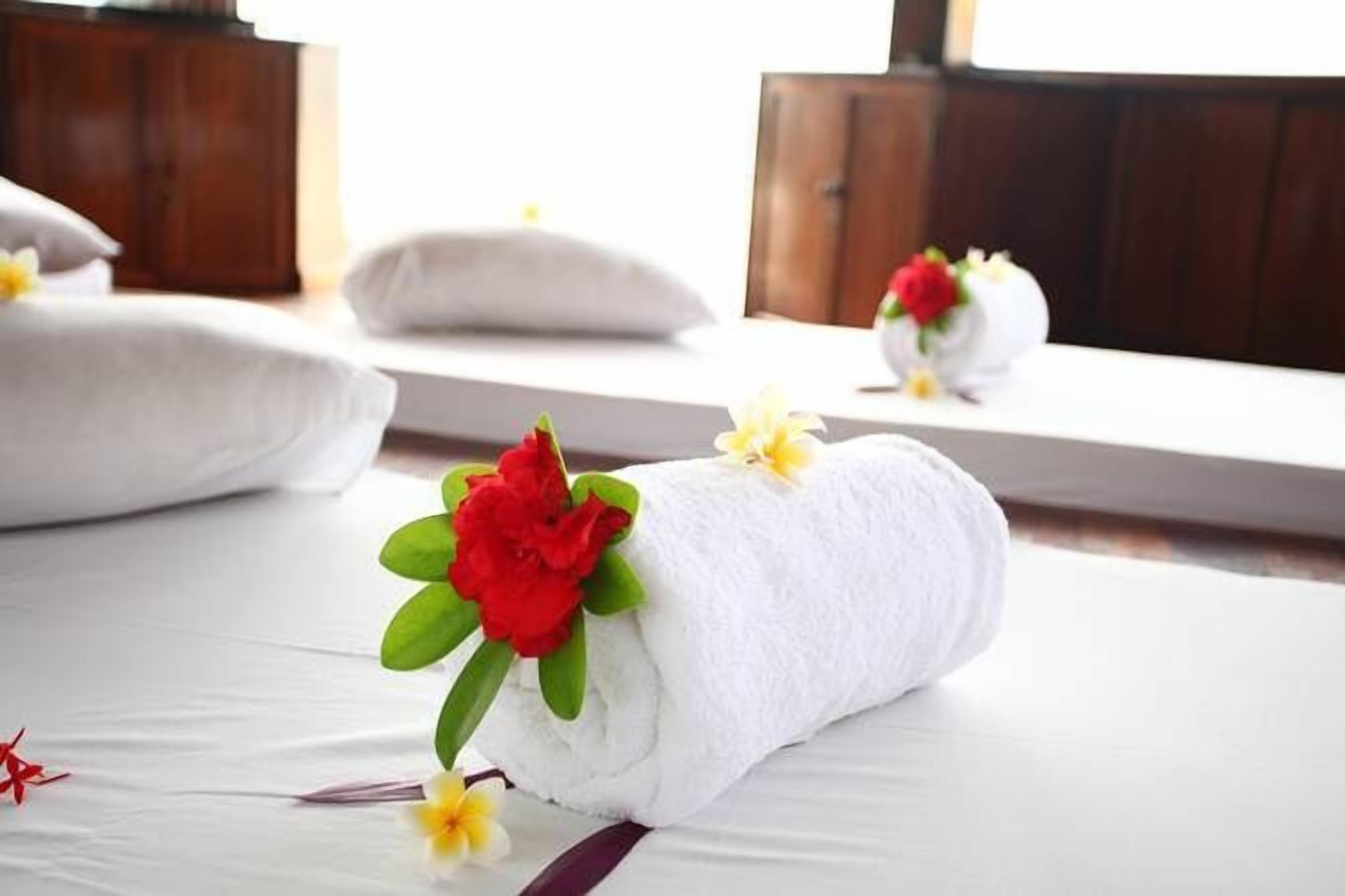 massages on the beach, manicures and pedicures, massages