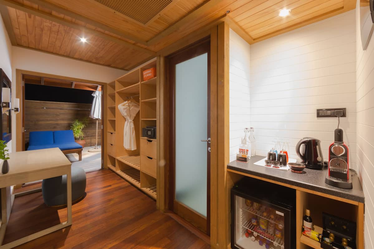 jacuzzi water villa | minibar, in-room safe, desk, blackout curtains