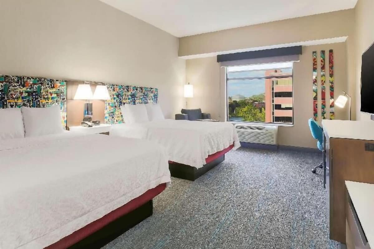 Premium bedding, pillow-top beds, in-room safe, desk