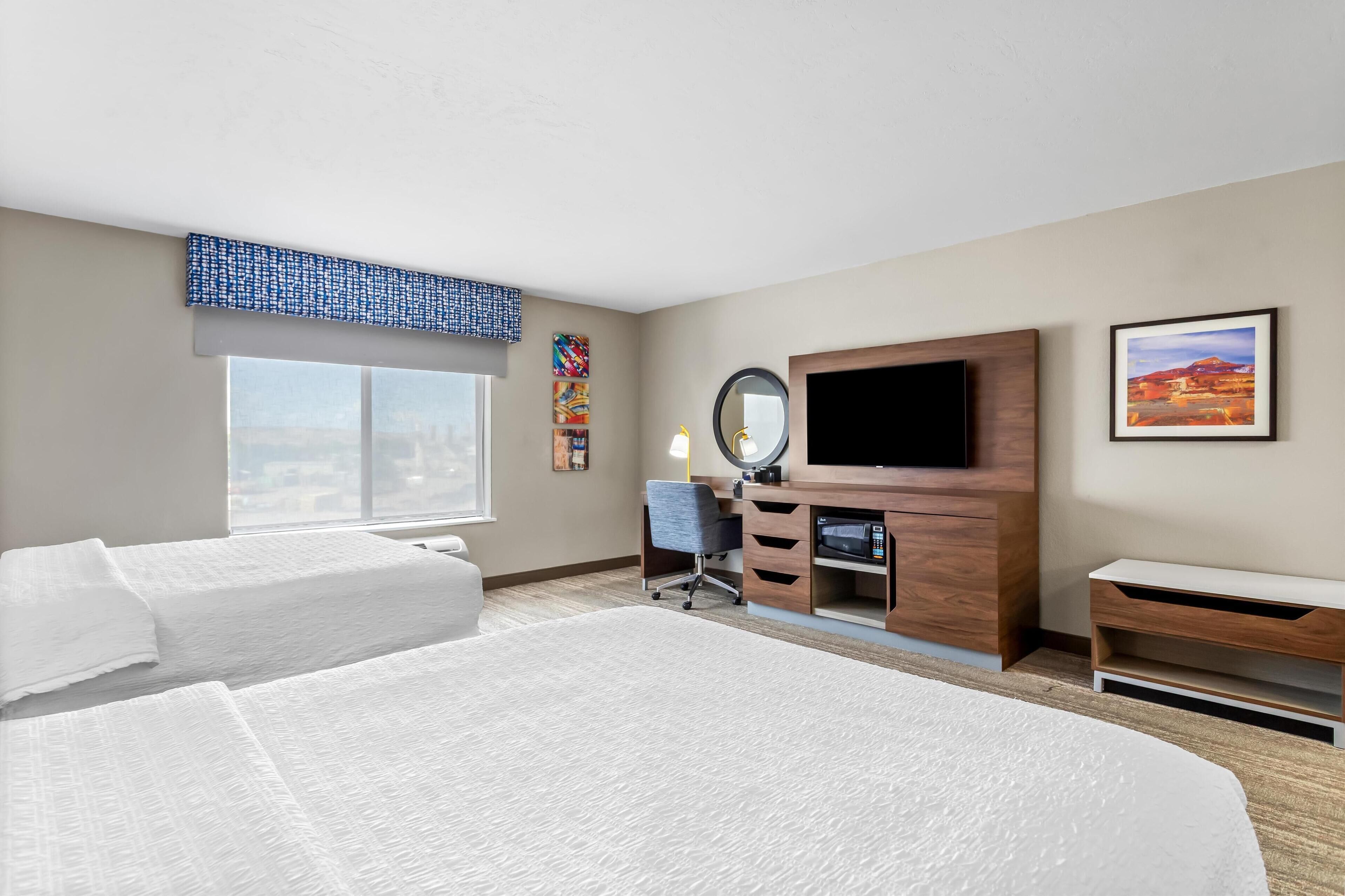 room, 2 queen beds, accessible, bathtub (hearing) | in-room safe, iron/ironing board, free wifi, alarm clocks