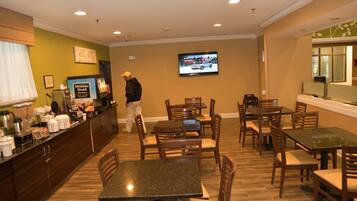 Free daily buffet breakfast