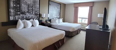 Chambre Standard, 2 grands lits | Bureau, rideaux occultants, fer et planche Ă repasser, Wi-Fi gratuit