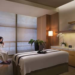 Salas de tratamiento para parejas, un sauna, una bañera de hidromasaje
