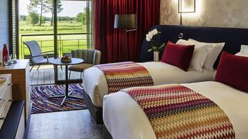Deluxe Room, 2 Twin Beds, Terrace | Premium bedding, pillowtop beds, minibar, in-room safe