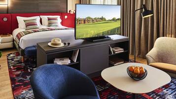 Suite, 1 King Bed, Terrace, Golf View | Premium bedding, pillowtop beds, minibar, in-room safe