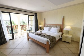 Ropa de cama de alta calidad y minibar 