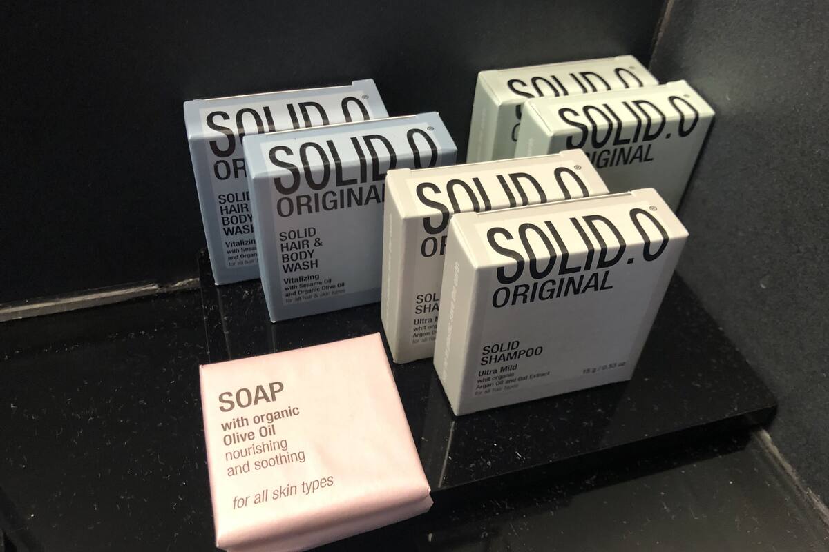 free toiletries, hair dryer, slippers, bidet