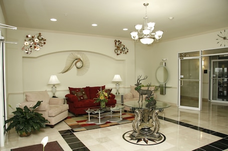 Lobby sitting area. Budget Host Inn & Suites