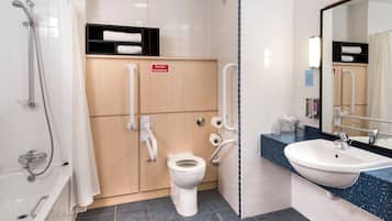 Free toiletries, hair dryer, towels