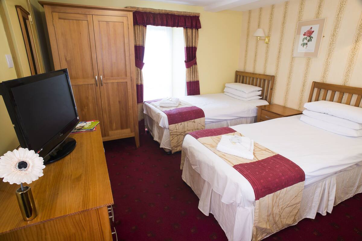 Blackout curtains, iron/ironing board (on request), free WiFi