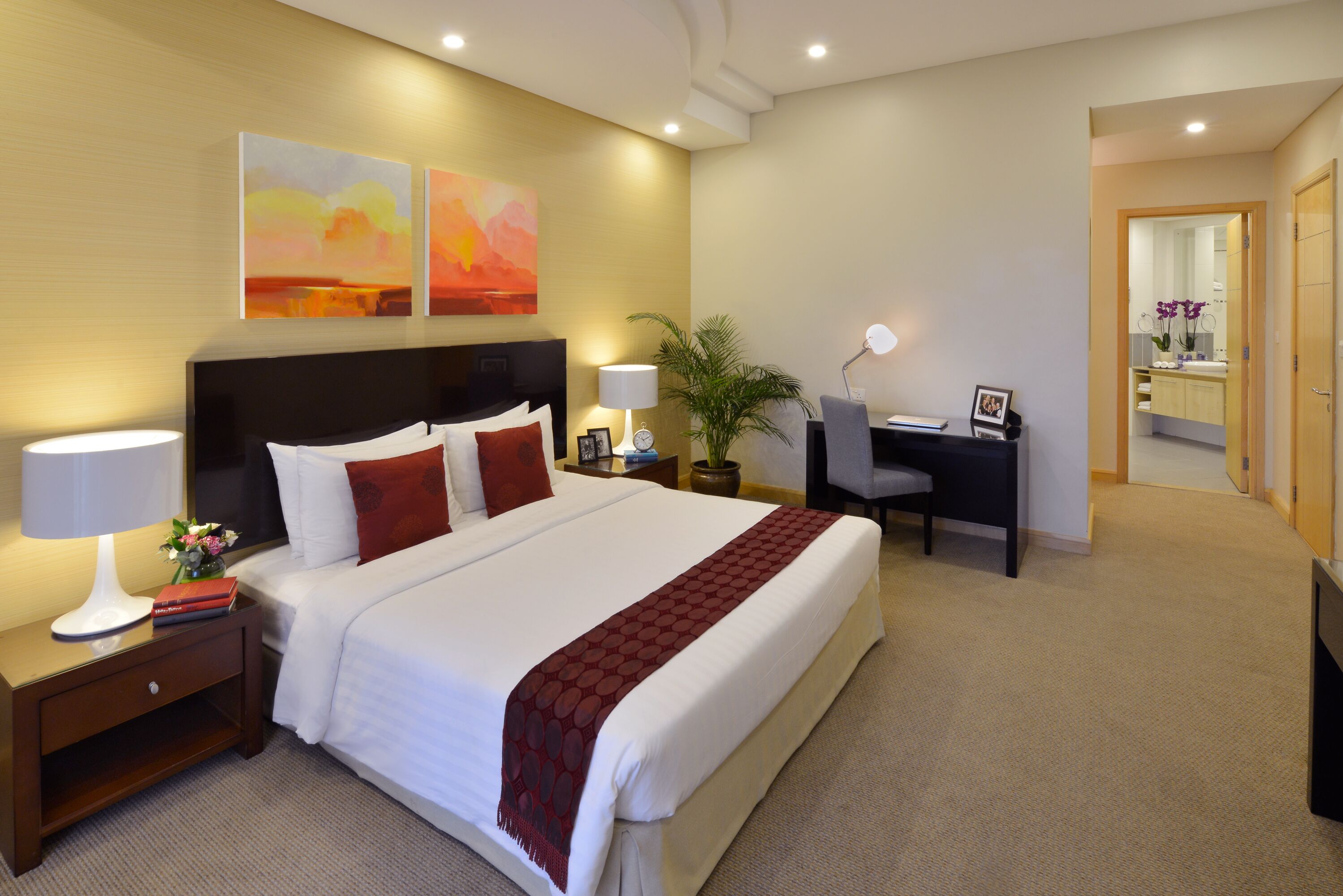 In-room safe, desk, laptop workspace, blackout drapes