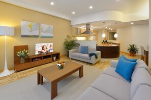 Superior Suite, 2 Bedrooms | Living area | 42-inch Smart TV with cable channels, TV - Mysk Al Fateh Bahrain (Manama)
