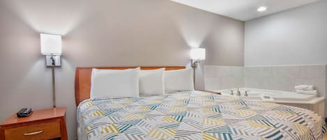 Desk, blackout curtains, iron/ironing board, free WiFi