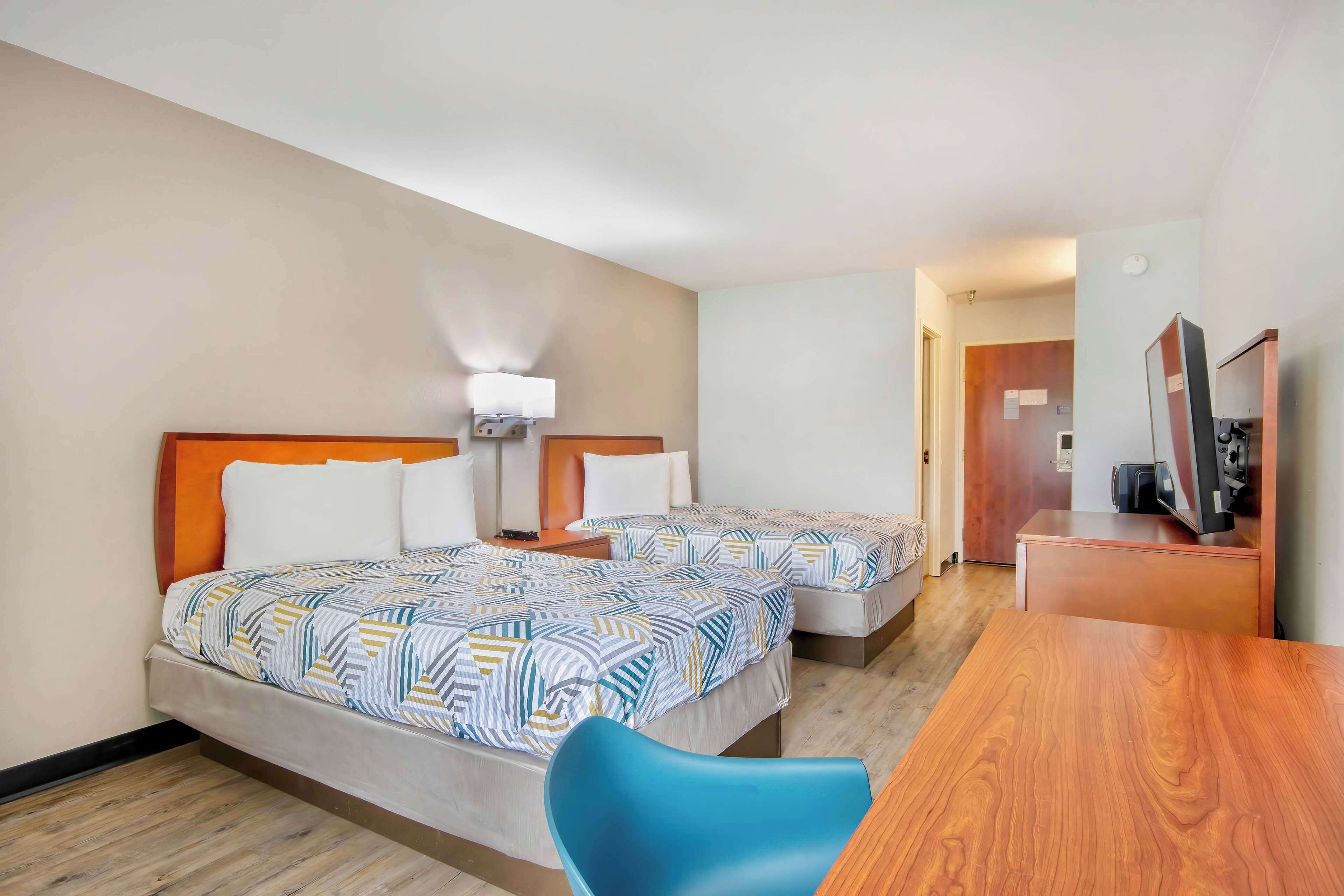 Desk, blackout curtains, iron/ironing board, free WiFi