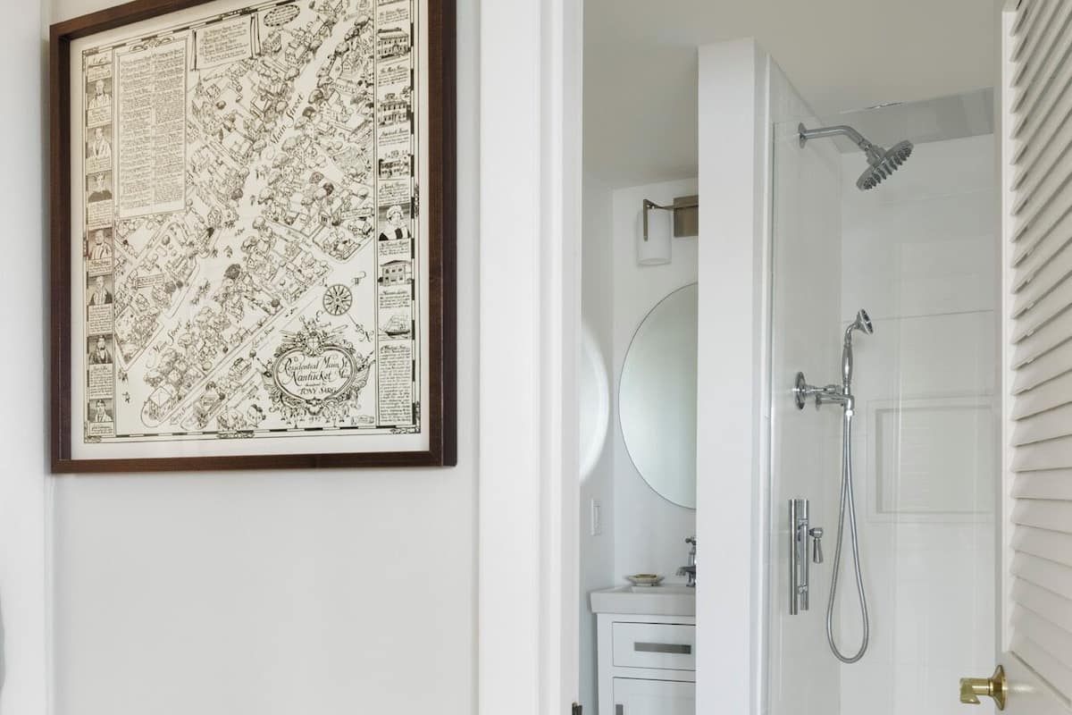 two bedroom cottage - end of rope (pet friendly) | bathroom | shower, free toiletries, hair dryer, bathrobes