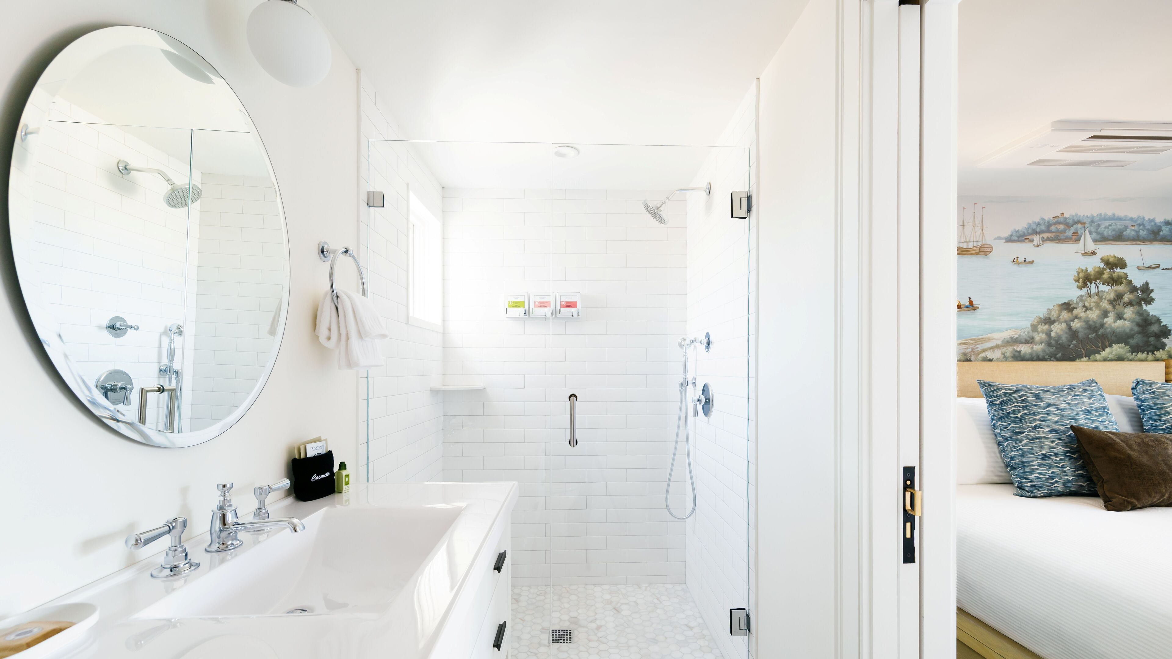 deluxe two bedroom cottage (pet friendly) | bathroom | shower, free toiletries, hair dryer, bathrobes