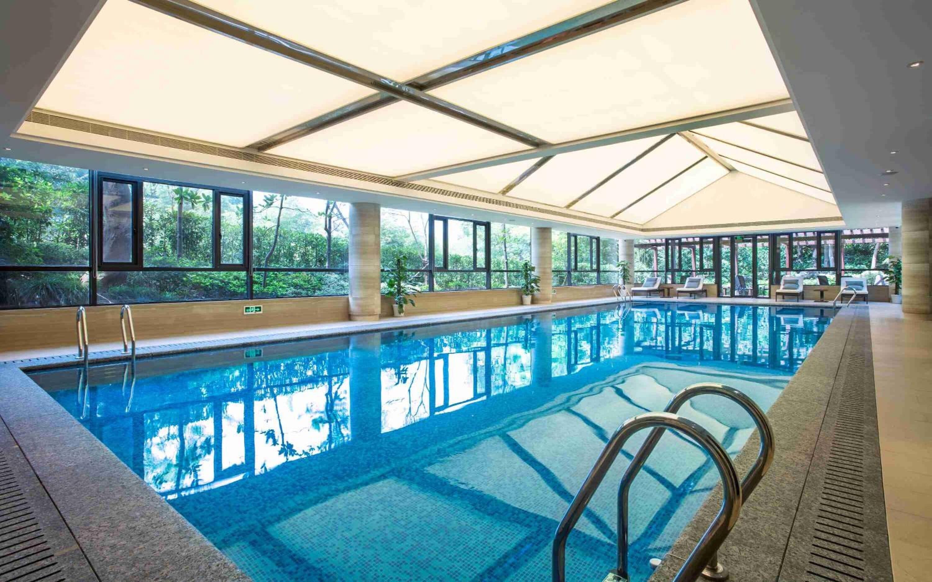 Indoor pool, outdoor pool