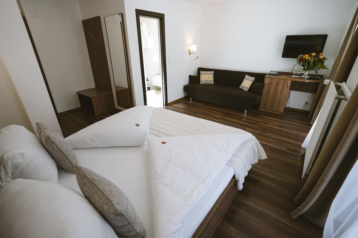 In-room safe, blackout curtains, cots/infant beds, free WiFi